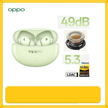 OPPO Enco Free 3 Слушалки 49dB DNN с Активно шумопотискане Bluetooth 5.3 LDAC Hi-Res HIFI OPPO ALive Audio