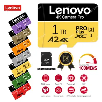 Карта памет Lenovo 1 TB A1 V30 Ultra Micro SD TF Card 128 GB 1 TB И 2 TB Високоскоростен SD/TF Flash-карта За Компютър Drone Monitor Cam