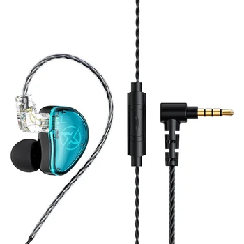 Слушалки T05 Pro, Hi-Fi, Подвижни жични слушалки с микрофон, Шумоподавляющая основната част слушалка, монитор с двойно задвижване, спортни, музикални слушалки