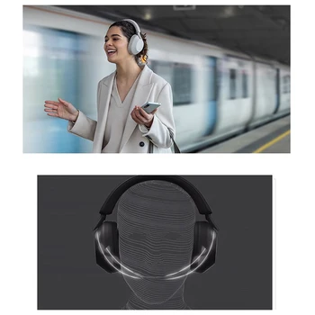 Слушалки WH-1000XM5 HiFi Sound Безжични Bluetooth слушалки с шумопотискане повикване, жични слушалки за игри, продължителна употреба