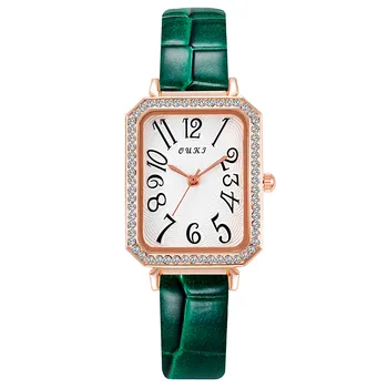 Луксозни Дамски часовници С Кристали в Рамка, Компактен Малки Квадратни часовници за жени, Квадратни Интелигентни цифрови ръчен часовник Montre Добро Качество