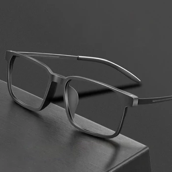 Очила за четене Мъжки слънчеви Очила за далекогледство от Титанова сплав, Очила с висока разделителна способност, антисиний светлина, ультралегкие Очила по рецепта от + 1.0 до + 4,0