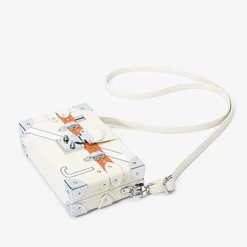 Нова Дамска чанта през рамо, Бяла чанта-кутия, дамски Квадратна чанта, Луксозни чанти, Маркови чанти, Мини чанта от изкуствена кожа, чанта Tendance