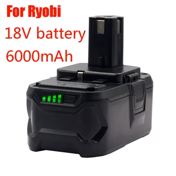 Замяна на Безжични електрически инструменти Ryobi ONE18V BPL1820 P108 P109 P106 RB18L50 RB18L40 Литиево-йонна батерия 6000 mah
