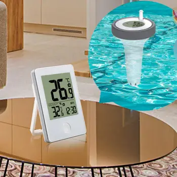 Безжична плаващ термометър за басейна IBS-P01B, вана за езерото, Водоустойчив цифров плаващ измерване на температурата