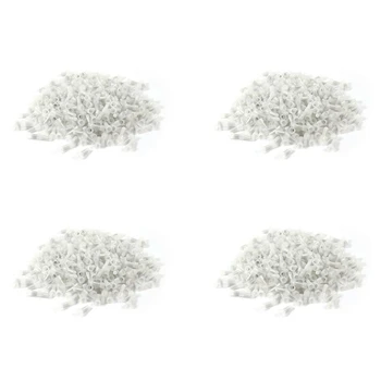 1200 бр Телени съединители CE-1 от затворен тип 22-18 калибър, Обжимные шапки бял цвят