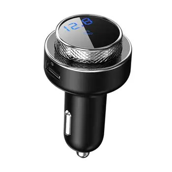 Автомобилен адаптер с микрофон, преносим високоговорител, Bluetooth FM