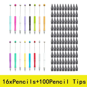 16шт Моливи + 100шт накрайници за моливи Вечен молив Infinite Молив Безкраен Молив Infinity Молив със сменяеми връхчета