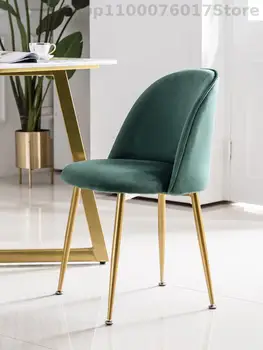 Nordic ins wind chair модерен минималистичен стол за маникюр с облегалка във формата на сърце за момичета, стол за грим, лесен луксозен дом чист червен стол за хранене