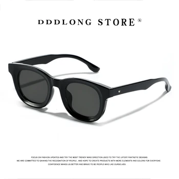 DDDLONG, модерни кръгли слънчеви очила в ретро стил, женски, мъжки, Слънчеви Очила, Класически, годината на Реколтата, UV400, външни нюанси, D384