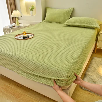 Кадифе, дишащи и удобни легла Doudou, пълномаслено покривало за легло, матрак, прахоустойчив, калъф, детско бархатное нежно спално бельо