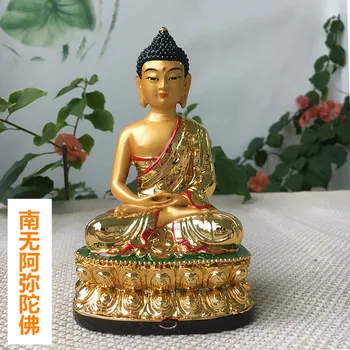 Статуя На Буда Амитабха Тибетски Тайната Секта Статуя На Буда Амитабха Пятисторонний Буда, Покрита Със Смола, Религиозни Изделия