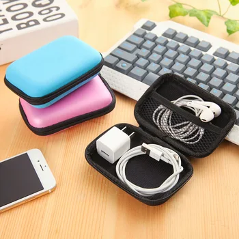 1 бр. EVA Кутия-органайзер за кабели за слушалки, портфейл за монети, USB-кабел за слушалки, Защитен калъф, кутия за съхранение, портфейл, чанта, контейнер