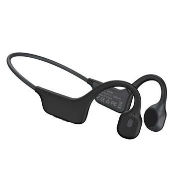 Спортни слушалки с отворени уши, БТ 5.0, Леки слушалки с костна проводимост, Устойчиви на пот, окачени безжични слушалки