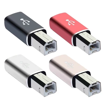 Преносим USB Адаптер C Female-MIDI Женски USB Адаптер C-Male USB Адаптер Б за принтер Високоскоростен порт за трансфер на Данни Директен доставка