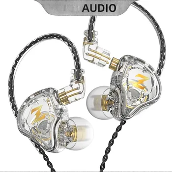 Висящи ушите Жичен Hi-Fi Слушалки Мониторные Слушалките С Шумопотискане За спортни Геймърите Слушалки KZ ZEX Pro НАП CA4