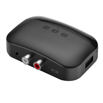 Аудиоприемник Bluetooth 5.0 U Диск RCA и 3.5 мм Безжичен адаптер AUX С TF карта за усилвател и говорители Автомобилни предавателя