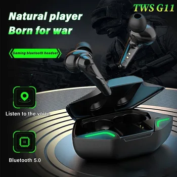 G11 TWS Bluetooth Слушалки, Слот Безжични Слушалки С микрофон намаляване на шума, Музикални Hi-Fi Слушалки-втулки За киберспорта
