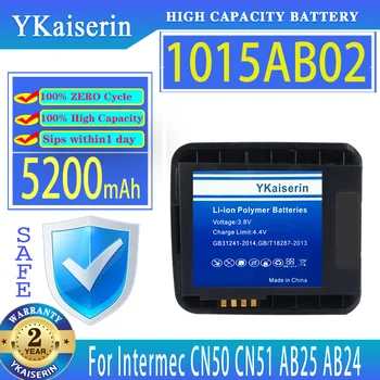YKaiserin 5200 mah Взаимозаменяеми Батерия 1015AB02 За Мобилен телефон Intermec AB25 AB24 CN50 CN51 Batteria