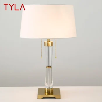Кристален настолна лампа TYLA в стила на постмодерното, просто led декоративно десктоп осветление за дома, нощно шкафче