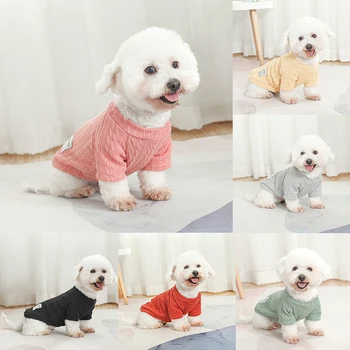 Дрехи за кучета, Пуловер за домашни любимци, Долната риза за домашни любимци, обикновен пуловер, многоцветни Удобни сладки Разнообразни ежедневни аксесоари за домашни любимци