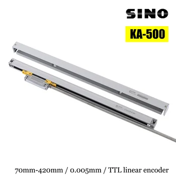 Sino KA-500 70 120 170 220 270 320 370 420 мм Тънък Линеен мащаб 0,005 мм KA500 Малък Тънък Оптически Енкодер За струг DRO TTL
