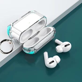Калъф за слушалки KISSCASE за Airpords Pro 1/2 Прозрачен Мек калъф от TPU за Apple AirpodsPro 1/2 Защитен калъф за слушалки Нова