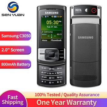 C3050 Оригинален мобилен телефон Samsung C3050 2G 2.0 