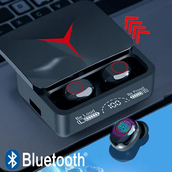 Слушалки M90 Bluetooth 5.3, безжични Bluetooth слушалки, цифров дисплей, безжични игрови ушите със зарядно устройство
