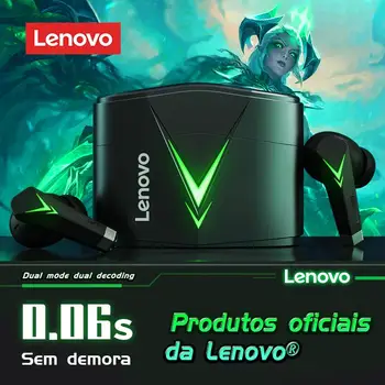 Слот за слушалки Lenovo LP6 TWS Нови Безжични Слушалки Buletooth С Шумопотискане, Двухрежимная Слушалки За Киберспортивных игри И Музика