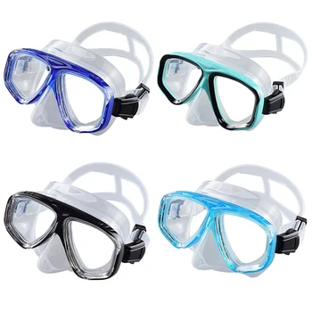 Леки очила за гмуркане, Предпазни очила за плуване, с Регулируема дължина, Маска за гмуркане от закалено стъкло, Ударопрочная за мъже и жени