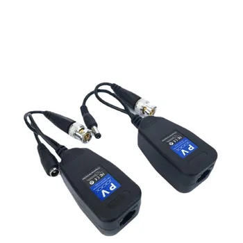 1 Чифт Пасивни Коаксиални Конектори BNC Power 8MP 4K Видео Balun Радиоприемник BNC Male към RJ45 За Камери за видеонаблюдение
