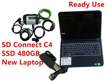 MB STAR C4 с добре установена софтуер Нов лаптоп 3421 i5 4g Benz за инструмента за Диагностика на готов за употреба