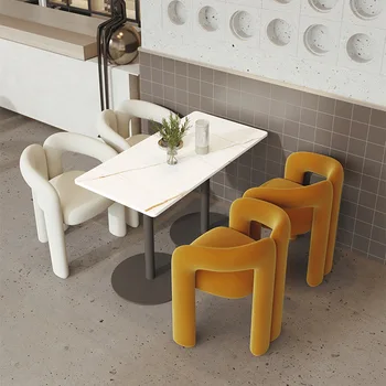 Лесен Луксозен стол за Хранене, модерен минималистичен Дизайнерски Стол за магазин, Кафе, мляко, чай, на дивана, на рецепцията на хотела