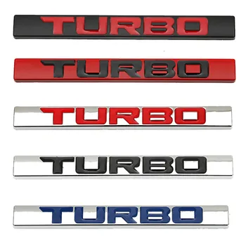 3D Метален автомобили стикер с логото на Turbo, Емблема, икона, етикети за лого Turbo на BMW, Audi, Volkswagen, Ford, Nissan, Toyota, Honda, Jeep, Volvo, Opel