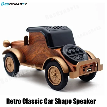 Ретро Класически говорител във формата на винтажного кола, вграден високоговорител, Bluetooth, Преносими безжични високоговорители 