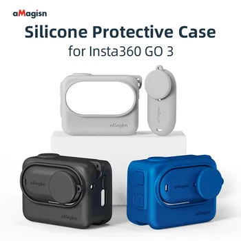 Силиконов защитен калъф за Insta-360 GO 3 Прост дизайн, мек калъф за фотоапарати, за камери