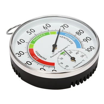 Аналогов индикатор на температурата и влажността, Термометър-влагомер за помещения и на улицата, L15