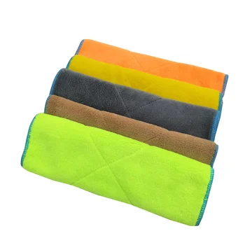 5 БР. двустранните кърпи за почистване на автомобила Коралови кърпа за полиране на кола маска (25 * 25 cm) за частите на автомобила