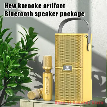 120 W Высокомощный Безжичен Портативен Микрофон Bluetooth Високоговорител Звукът на Семейния Партита, Караоке Субуфер Boombox caixa de som Ys-218