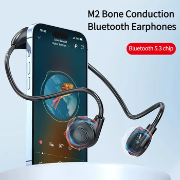 Слушалки костна проводимост Bluetooth 5.3 Безжични слушалки Bluetooth Спортни слушалки