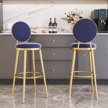 Метални крака Луксозен Обедната Стола на Европейския Дизайнер Високи Столове за кухня, Хол, Офис, Улични Шезлонги Мебели