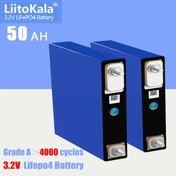 2 ЕЛЕМЕНТА LiitoKala 3,2 v 50Ah lifepo4 cells литиеви батерии за електрически мотор акумулаторна батерия слънчева енергийна система на ЕС, САЩ няма да се облагат с данък