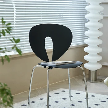 Трапезни столове минималистичен на скандинавския дизайн, Креативни Битови Столове на открито, Метални Трапезни Столове, Шкаф, Мебели за балкона Cadeira WZ50DC