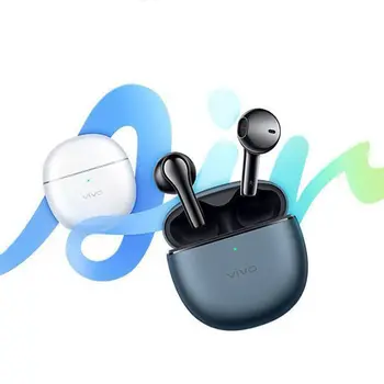 Слушалки Vivo TWS Air Bluetooth 5.2 С Двоен Микрофон, Безжични Слушалки с Шумопотискане, 25-Часа живот на батерията, Музикални Слушалки За VIVO X80 X70