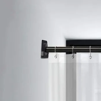 ABS барабани гардероб корниз барабани душ завеса на рамената на гардероба: шкаф Полюс контакти край фланец за да се поддържа Монтиране на стена