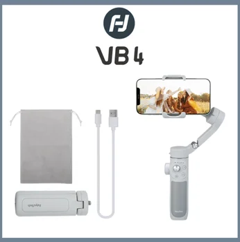 FeiyuTech Vimble VB4 Стабилизатор за смартфон с Проследяване на лица, 3-Аксиален Кардан Подвес за телефон, Вградена Селфи-стик, Преносим за iPhone/Samsung