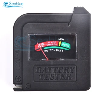 BT860 Указател Тип Тестер Капацитет на Батерията Ръчен Тестер за Напрежение на Батерията Индикатор за нивото на зареждане на батерията 1,5/AA/AAA/9 Бутон елемент