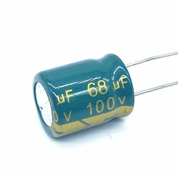 10 бр./лот 68 icf е 100 На 68 icf алуминиеви електролитни кондензатори Размер 10X13 20%