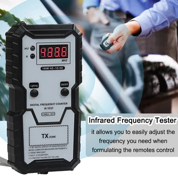 Авто честотен инфрачервен тестер Висока точност Авто дистанционно управление с Честотен тестер за Носене за кола за настройки на ключове